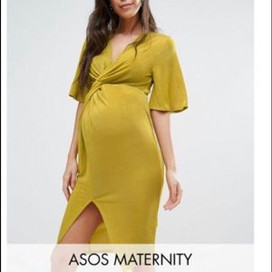 Asos maternity slinky kimono knot dress